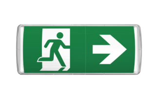 Nødlys Kombi Utenpål. IP65 27M 1/3 Timer